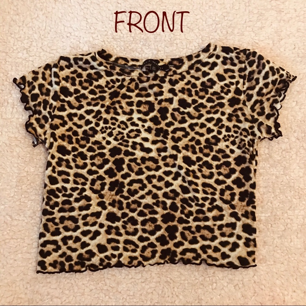 L.A. Hearts Leopard Print Crop Top